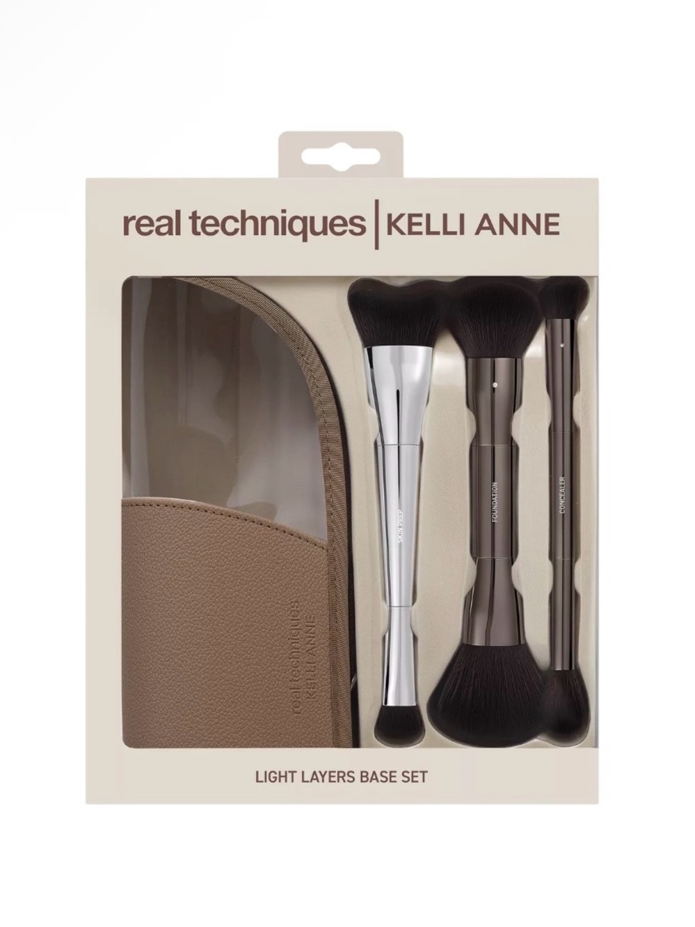 Real Techniques Kelli Anne Light Layers Base Makeup Brush Set